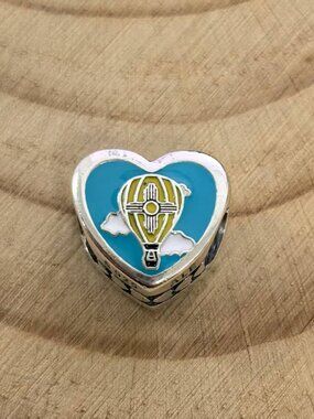 Pandora New Mexico Exclusive Travel Heart Charm Pendant, S925 Silver Jewelry